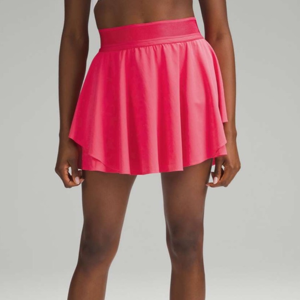lululemon athletica Hot Pink Tiered Mini Skirt